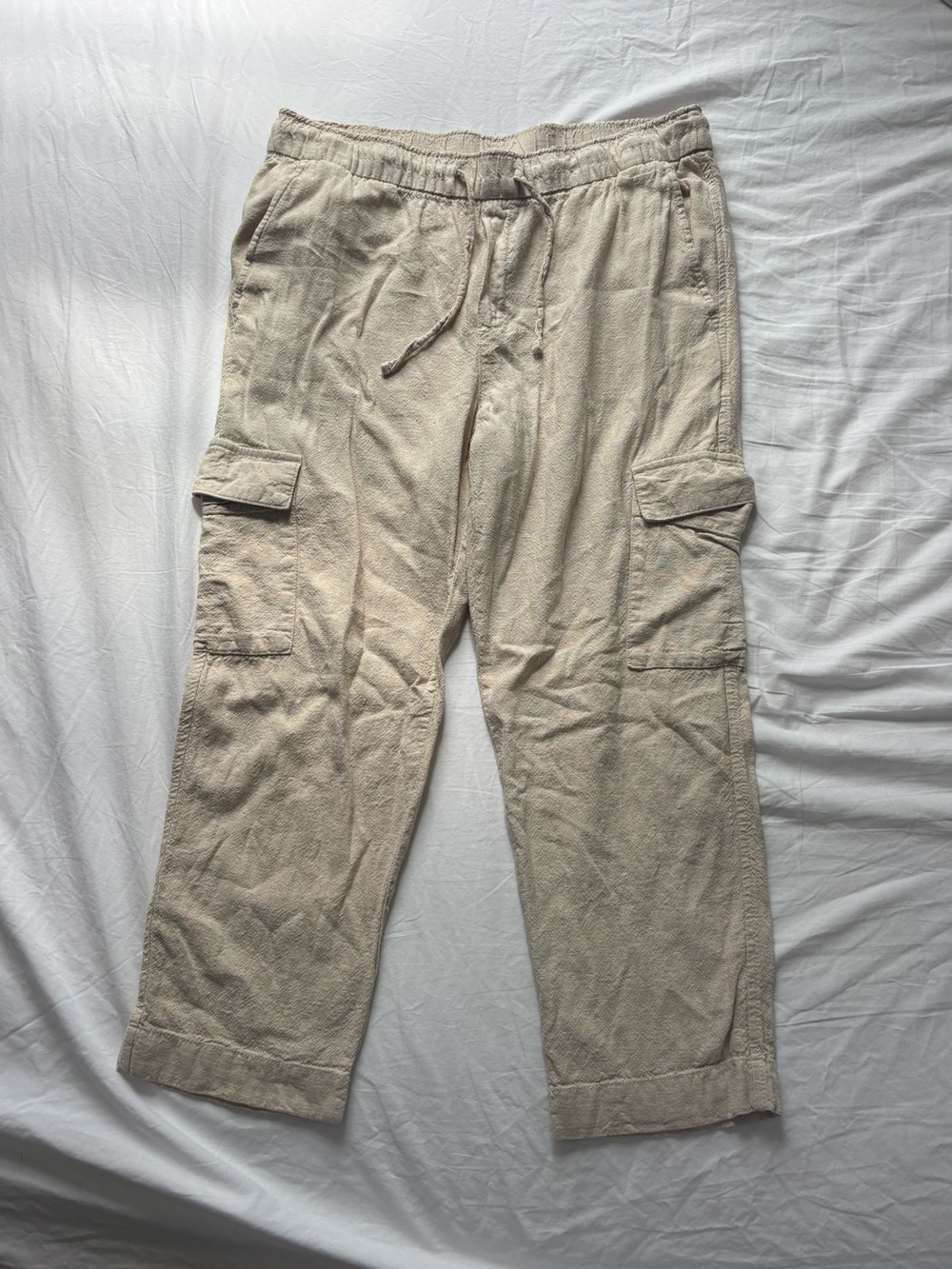 GAP Women's Linen Cargo Pants